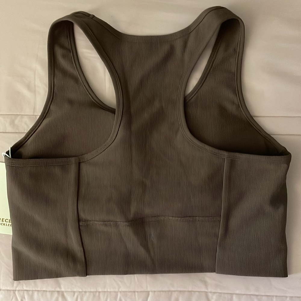Recess Pickleball Stevie Crop Bra in Espresso - Picture 8 of 10